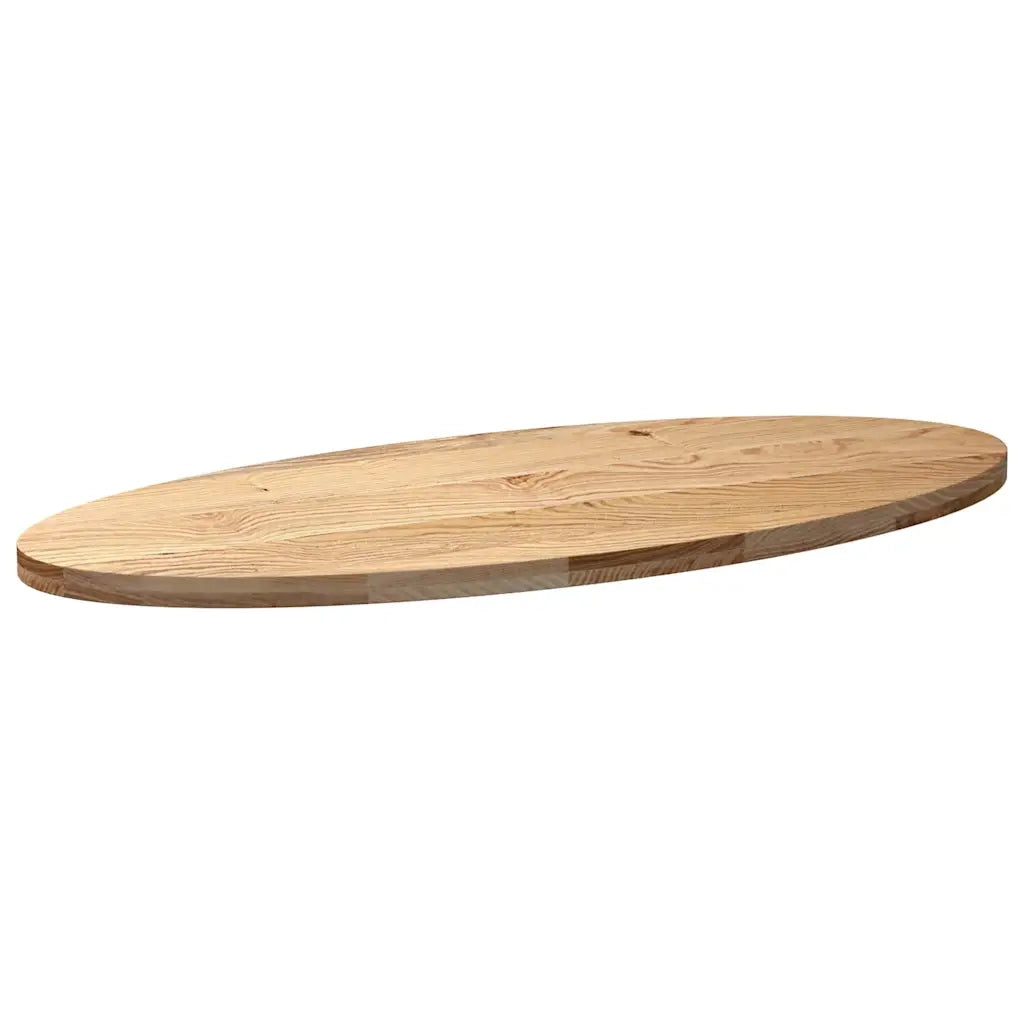 Dessus de table 140x60x4 cm bois de chêne massif ovale