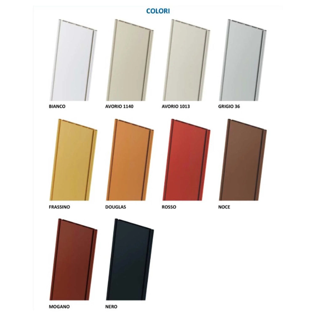 Porta a soffietto da interno in kit in PVC Bianca 82x220 cm mod. Simona