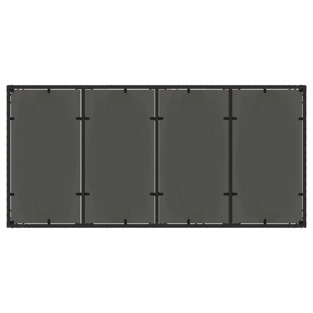 Set da pranzo per esterni 7 pz polyrattan 3422308