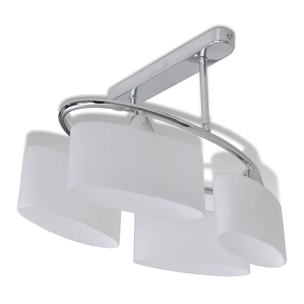 Plafoniera moderna 400 x 250 x 275 mm design contemporaneo atmosfera accogliente in metallo cromato 02_0046240