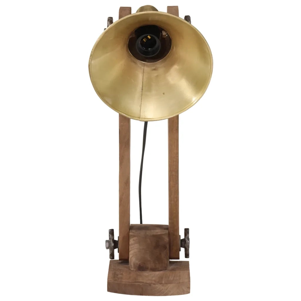 Lampada da scrivania in stile industriale moderno uso decorativo 23 x 13 x 52 cm in ferro ottone antico 02_0047521