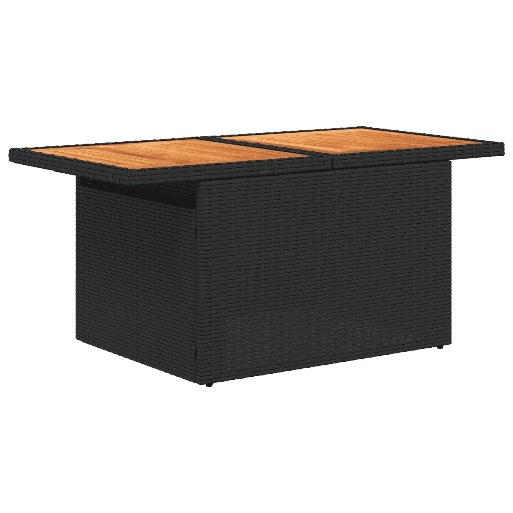 Set Divani da Giardino con Cuscini 7pz Nero Polyrattan 3272644