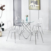 Set da pranzo 5 pezzi: 1 tavolo + 4 sedie