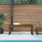 Panca da Giardino-Sgabello-Panca da esterno Ambra 110x38x45 cm Legno Massello di Pino