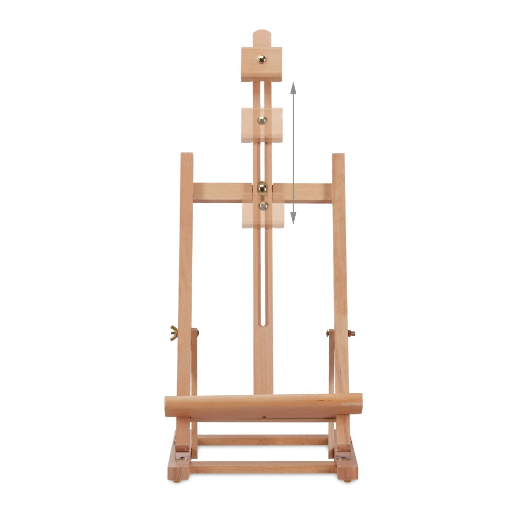 Cavalletto da tavolo regolabile per artisti e bambini 40 x 30 x 60 cm pieghevole in legno di faggio naturale 13_0010863