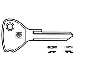 CHIAVI HUF PER AUTO OPEL- - HU24 - 5 pezzi SILCA