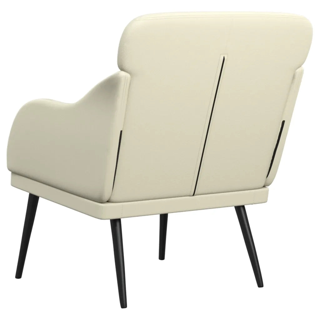 Fauteuil Crème 63x76x80 cm Similicuir
