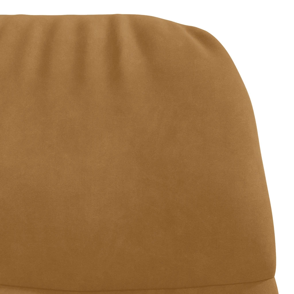 Poltrona Relax Marrone in Velluto 4102618