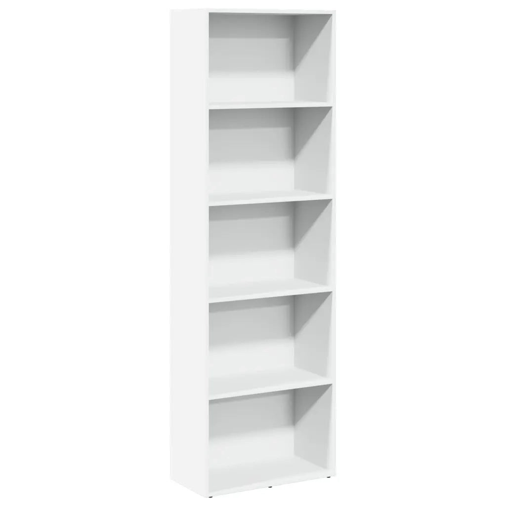 Libreria Bianca 60x30x189 cm in Legno Multistrato 857917