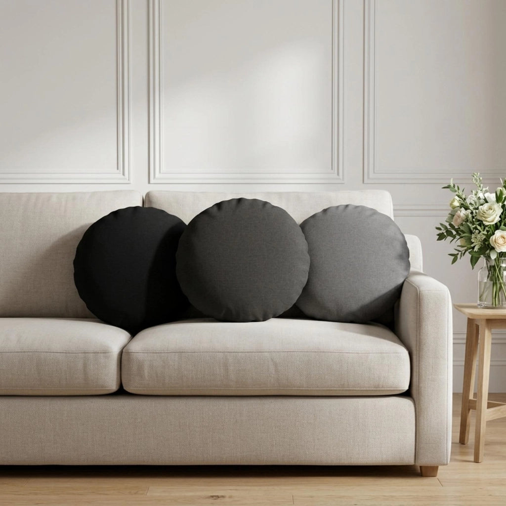 Cuscino con cuscino HEERLEN 6 pz Grigio Chiaro Tessuto 928982