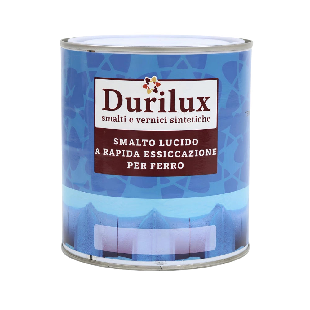 Durilux smalto sintetico lucido rapida essiccazione bianco 500 per ferro *** formato 2.5 lt, confezione 1