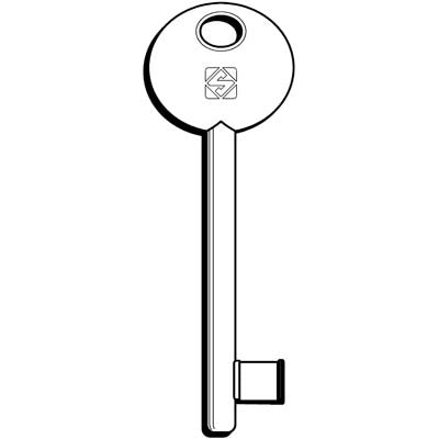 CHIAVE PATENT 6P2S SILCA - OTTONE NICHELATO- 5 pezzi