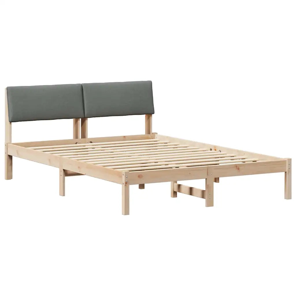 Struttura del Letto marrone e grigio scuro 160 x 200 cm 878525