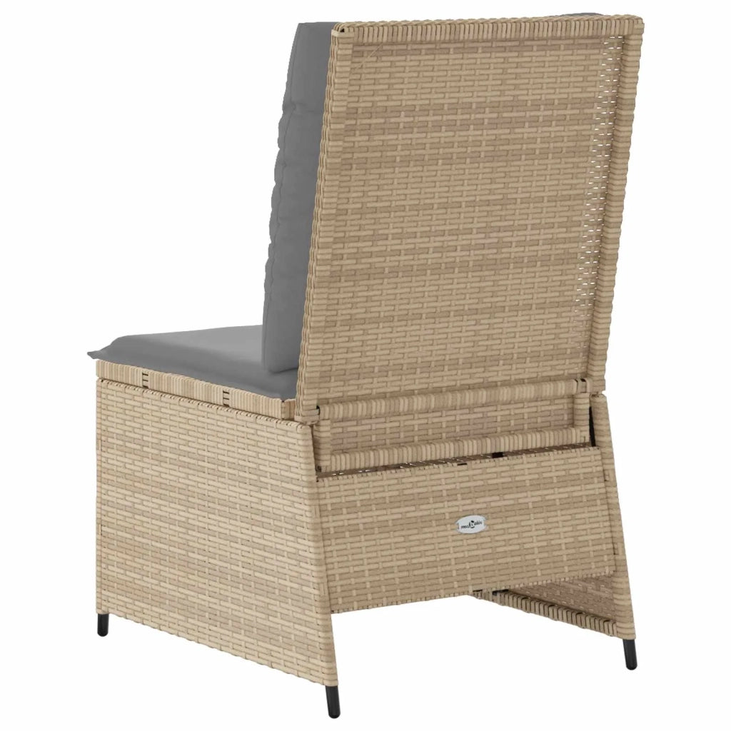 Divano da giardino Beige e grigio polyrattan 3394479