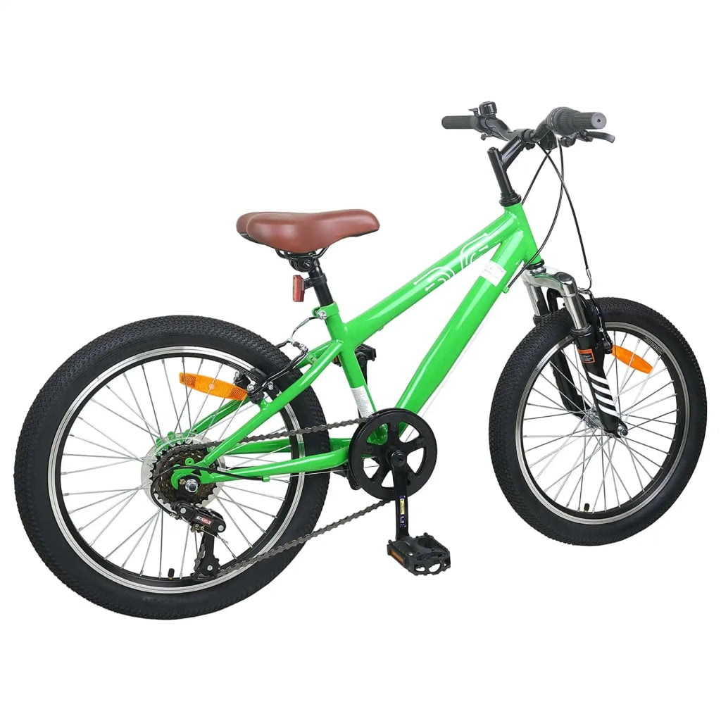 Mountain Bike 20 Pollici 6-Velocit¨¤ per 5-8 anni Verde