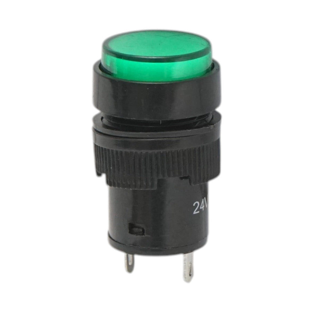 Indicatore di segnale industriale LED verde 24V Ø 16mm Breckner Germany