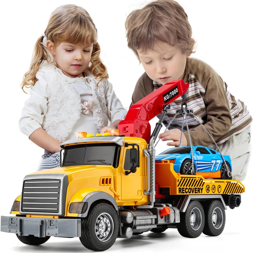 Carro Attrezzi Giocattolo per Bambini Luci e Suoni Camion Soccorso Idea Regalo
