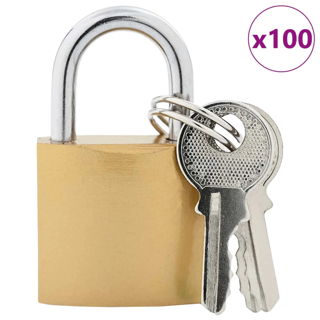 U Lock con Chiavi 100 pcs Ottone Ferro 42021901