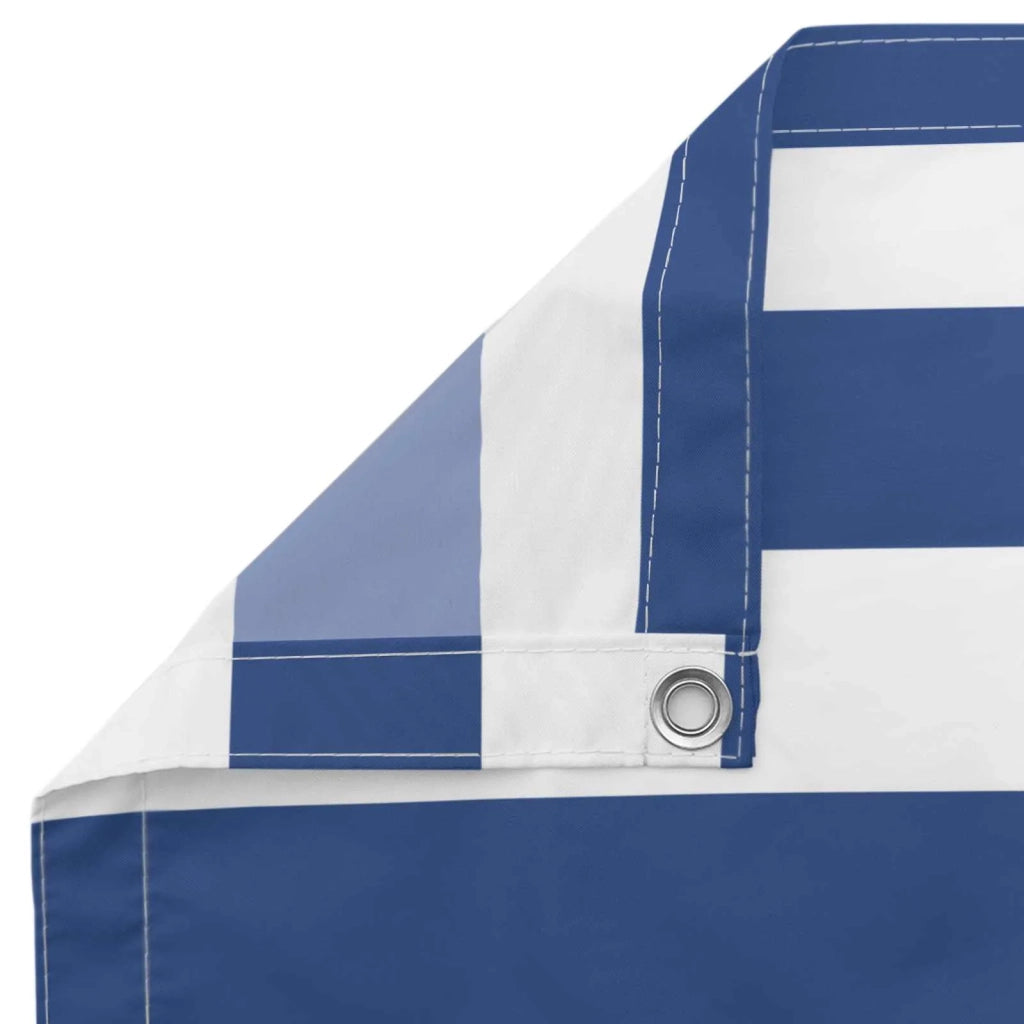 Schermo da balcone | Paravento da Balcone Blu e Bianco 100 x 500 cm