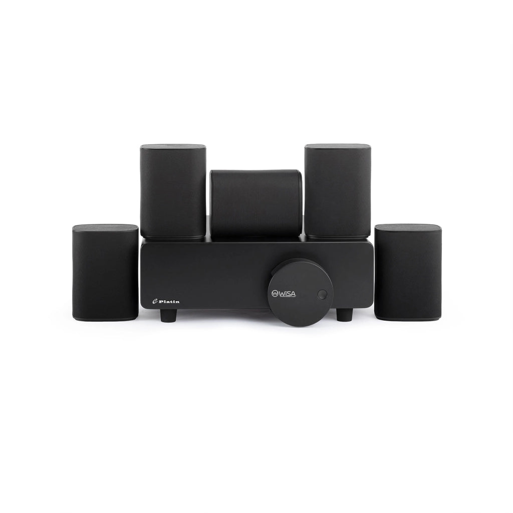 Sistema Home Cinema Wireless Compatto Milan Surround Sound, WASA Bassa Latenza, Nero