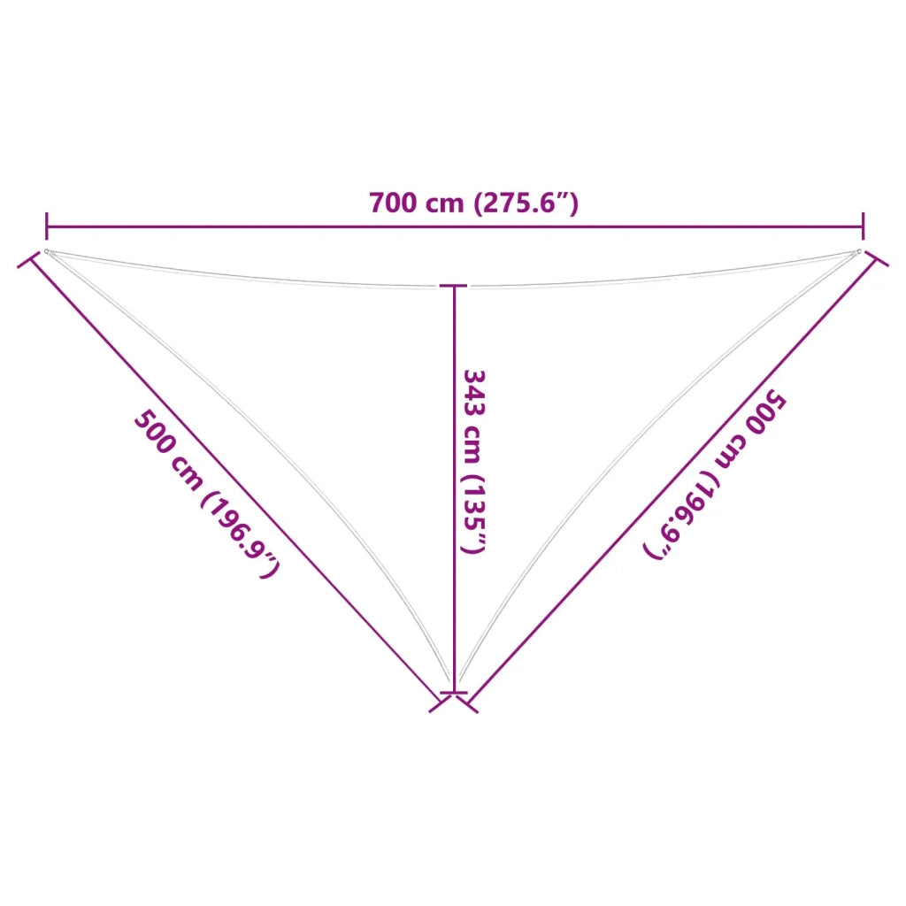 Telo Ombra da Esterno Grigio chiaro e bianco 7 x 5 x 5 m 42031196