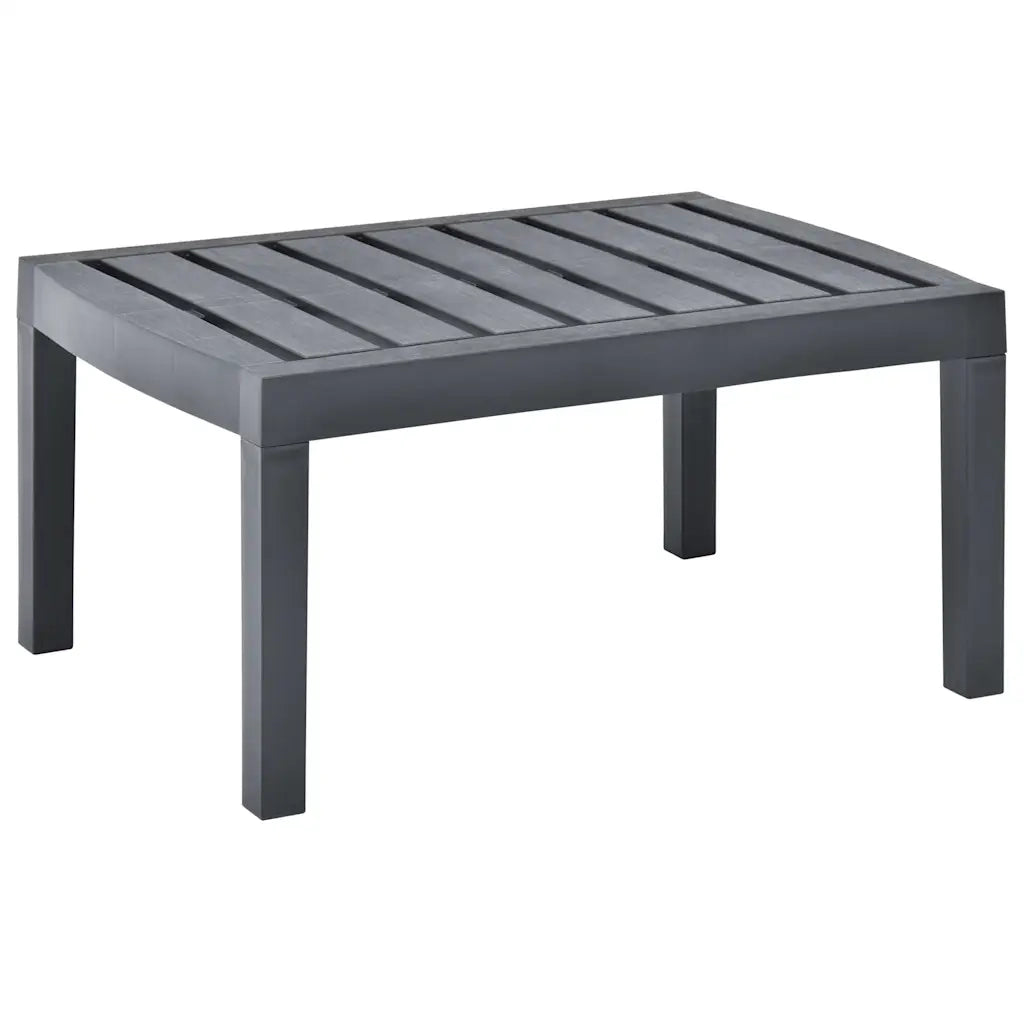 Tavolo da Giardino Antracite 78x55x38 cm in Plastica 48815