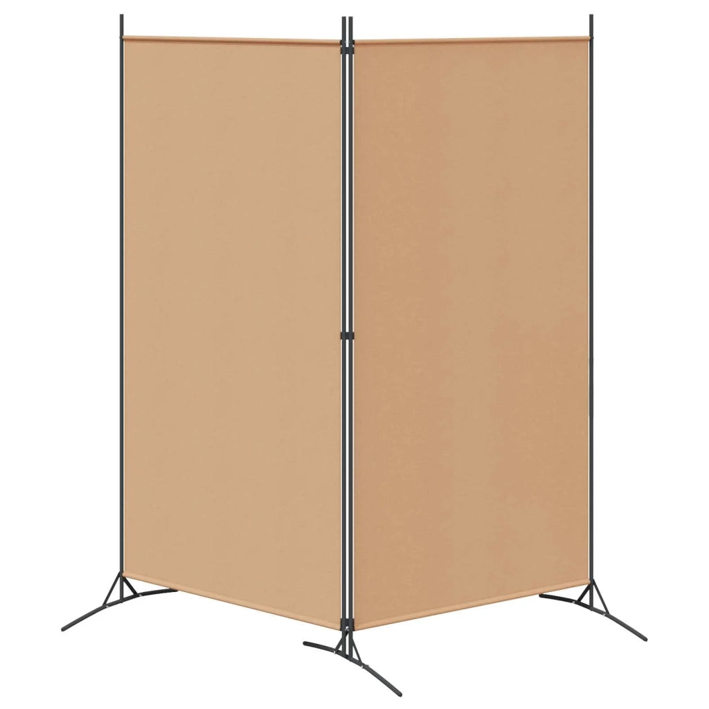 Divider Stanza a 2 Pannelli Beige 175 x 180 cm Tessuto 42039227