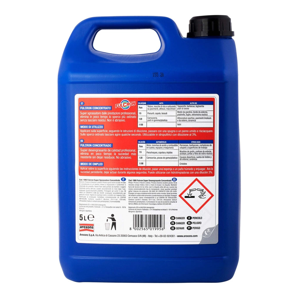 Fulcron Pulitore Sgrassante Concentrato 5 l Arexons