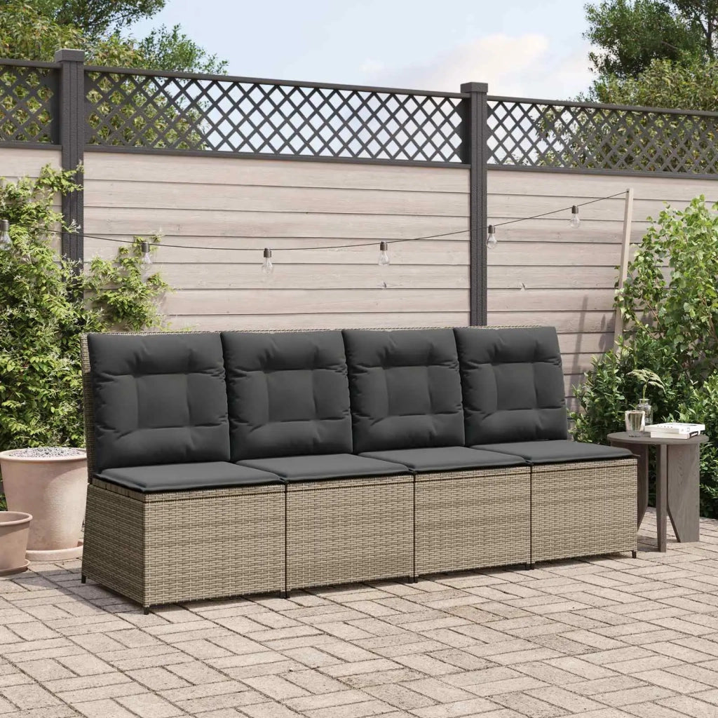 Divano da giardino Grigio polyrattan 3394478