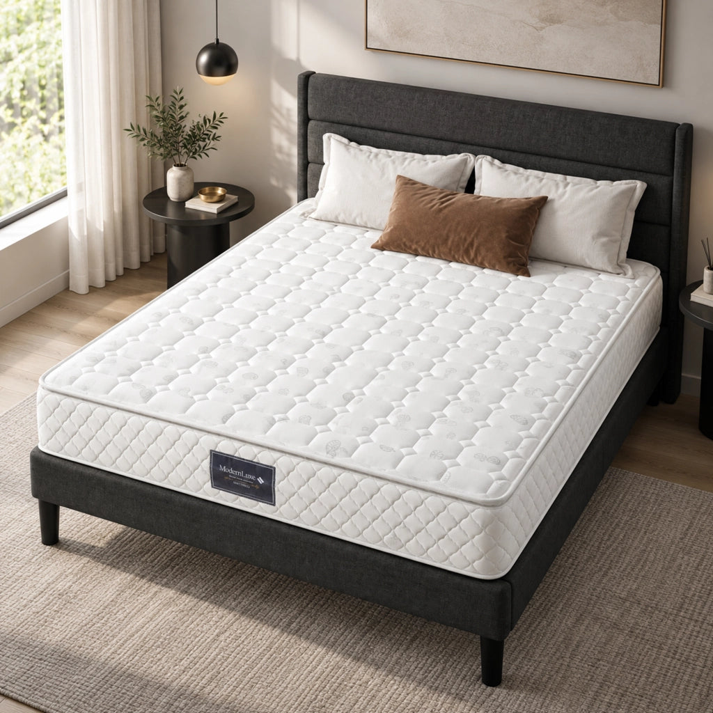 Materasso Molle Matrimoniale 160x200 Altezza 25cm, Materasso Matrimoniale Memory, Ortopedico Ergonomico, Confortevole e Traspirante, Nessun Rumore Migliorare il Sonno