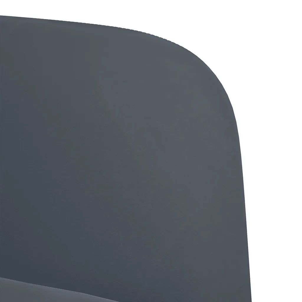 Divano Divanetto Grigio Scuro 109 cm in Velluto 4100588