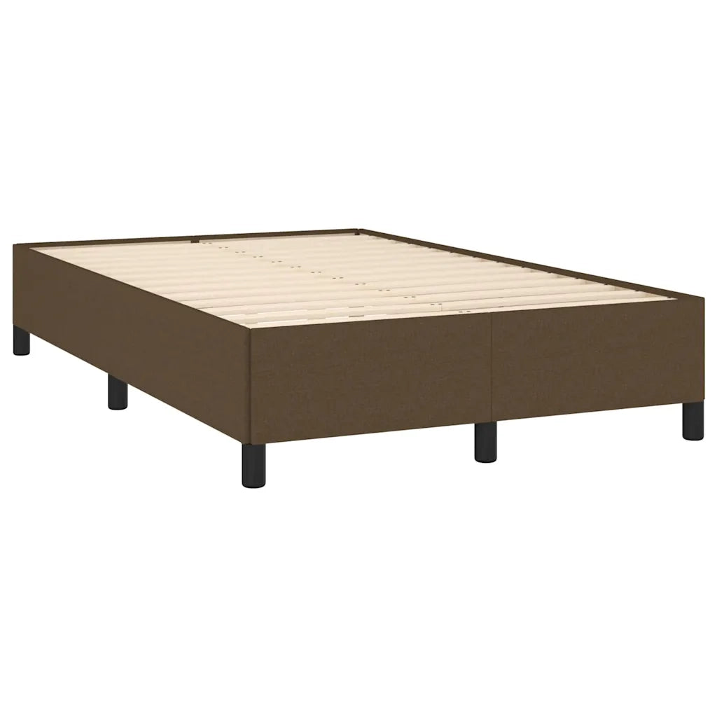 Letto matrimoniale | Letto per adulti | Giroletto senza Materasso Marrone Scuro 80x200 cm in Tessuto