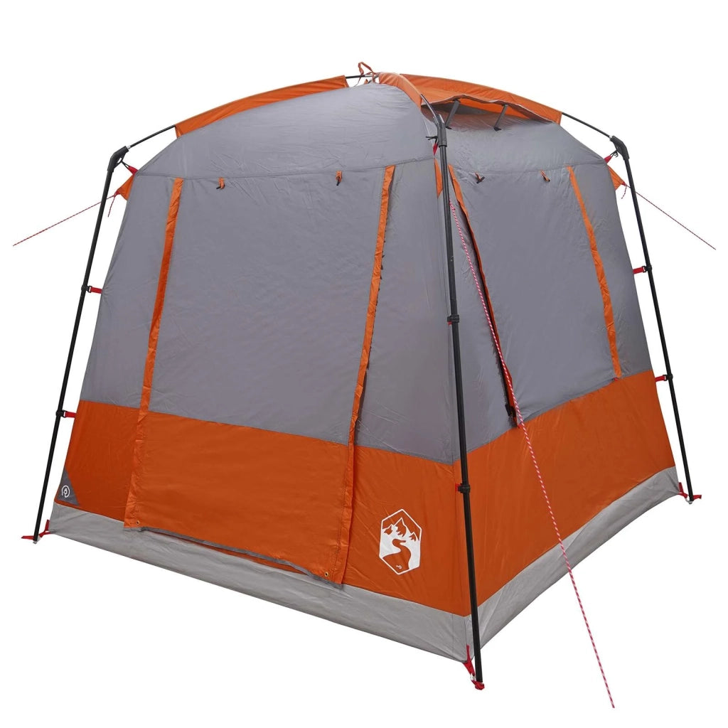 Tenda Party 4 persona Grigio e arancione 42017447