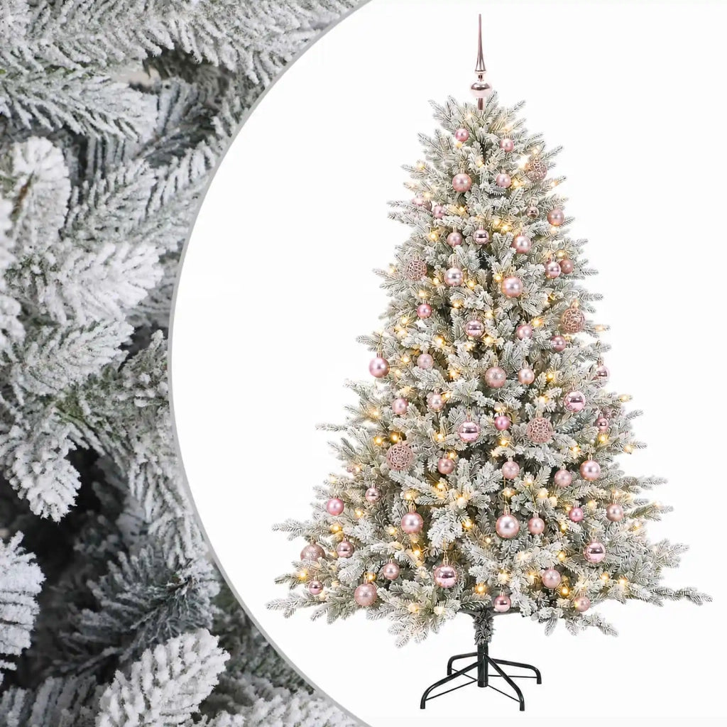Albero di Natale Artificiale con Palline 210 cm 300 LED 3466640
