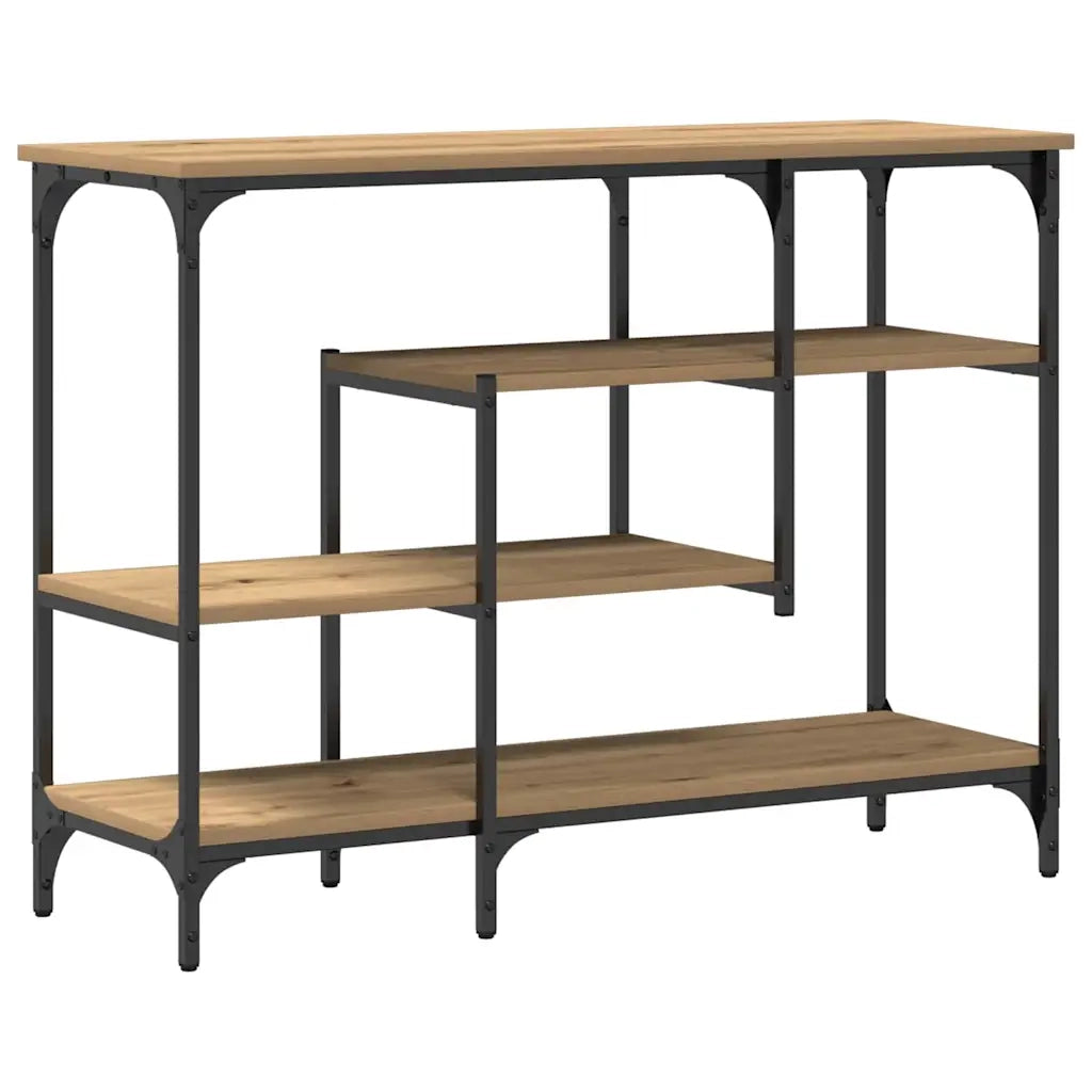 Table Console chêne artisanal 100 x 35 x 75 cm