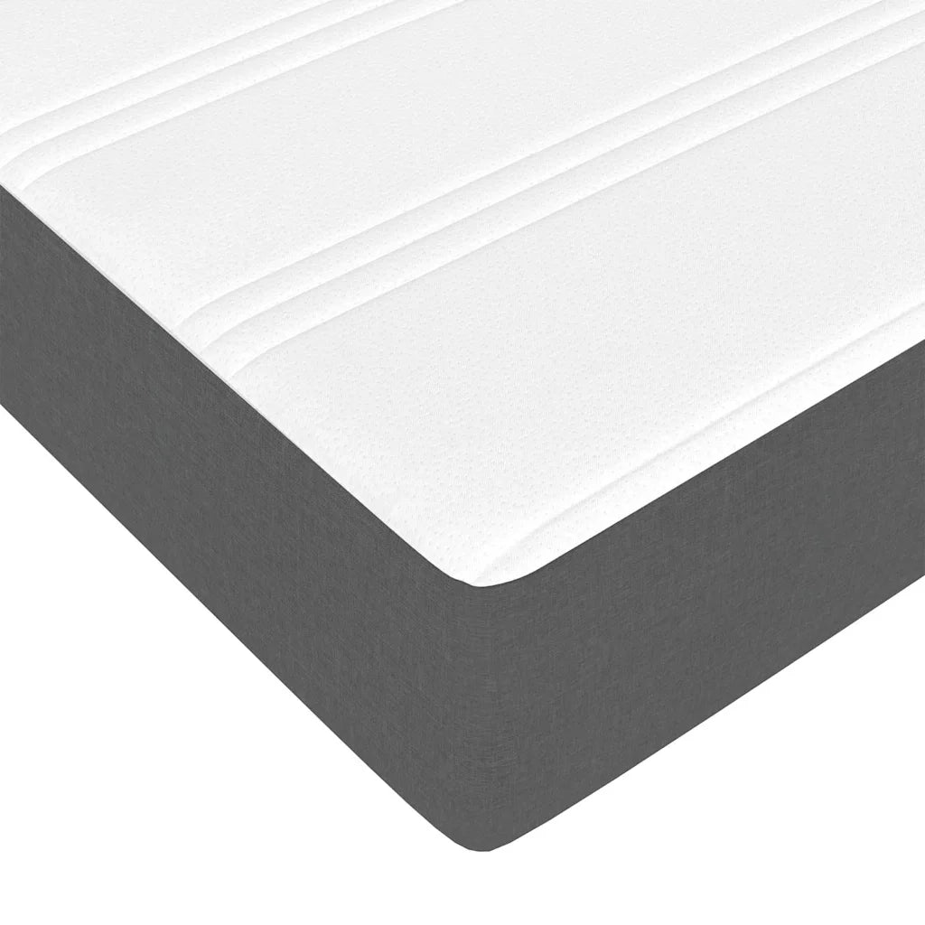 Letto singolo | Letto per adulti | Struttura del letto Grigio scuro 90 x 190 cm Tessuto