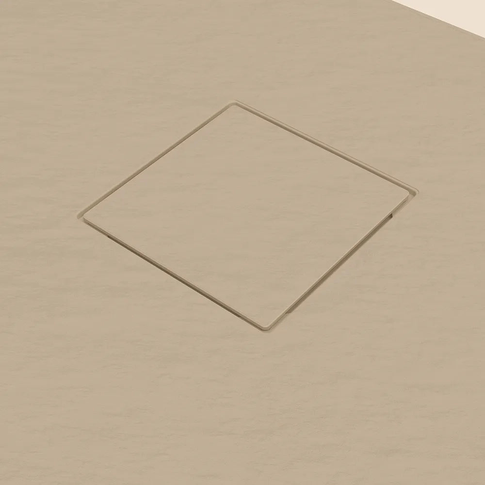 Piatto doccia 90x90 cm colore avorio effetto pietra | Samos