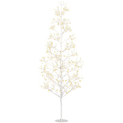 Árbol de Navidad Artificiale 180 cm con 384 Luces LED Blanco
