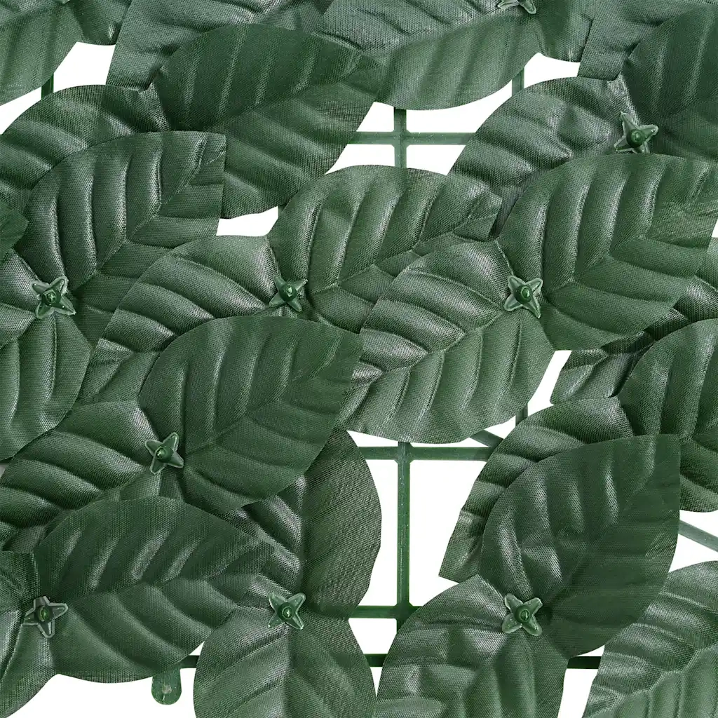 Paravento da Balcone con Foglie Verde Scuro 500x75 cm 315485
