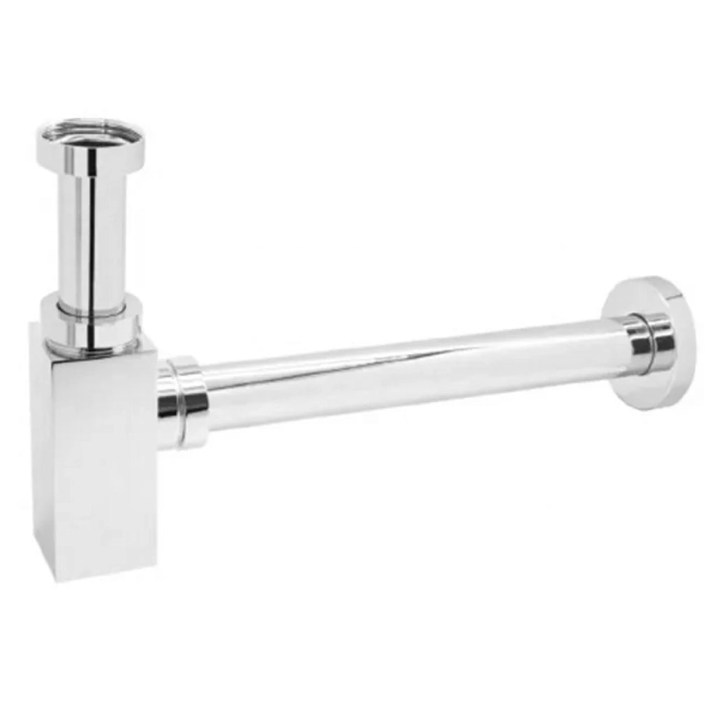 SIFONE QUADRO IN OTTONE CROMATO MODELLO VISUAL ECO 11/4 X 32MM   Idroweb