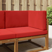 Cuscino per divano da esterno Poliestere Rosso 80 x 80 cm 900869