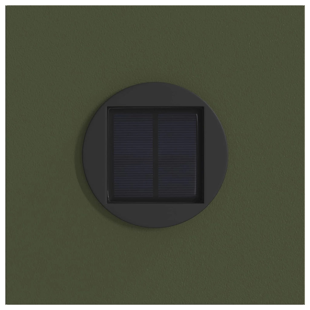 Faro LED solare per sentieri 2 pz Verde oliva CFW4341716