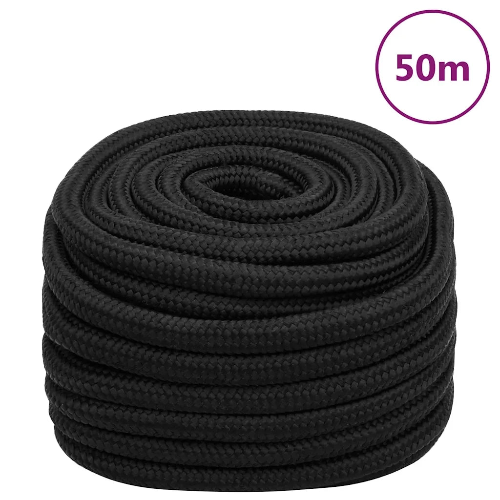 Corda per barca Completamente Nera 20 mm 50 m in Polipropilene 152527