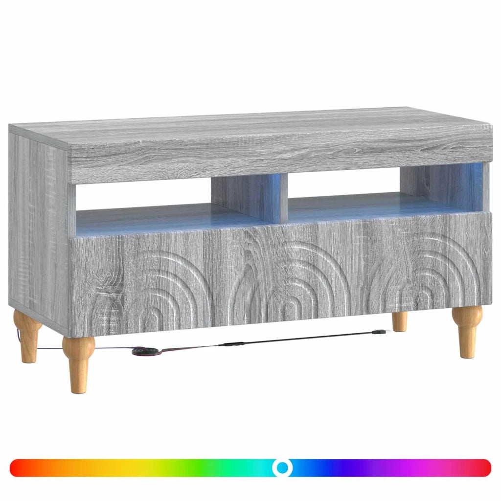Mobile TV LED ALKMAAR 81 x 35 x 43 cm Sonoma grigio 896341