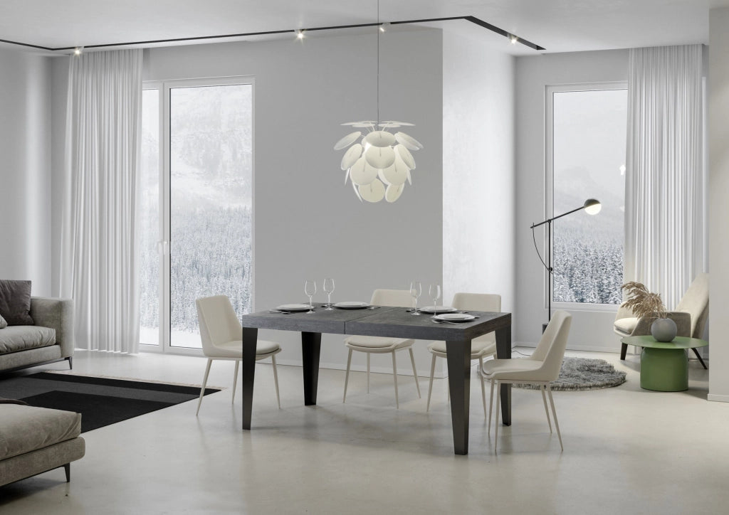 Tavolo Allungabile 160-420x90x77 cm Flame Cemento