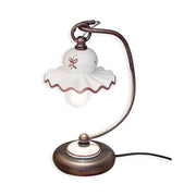 Lumetto Classico Roma Metallo E Ceramica Nero Sfumato Rame 1 Luce E14