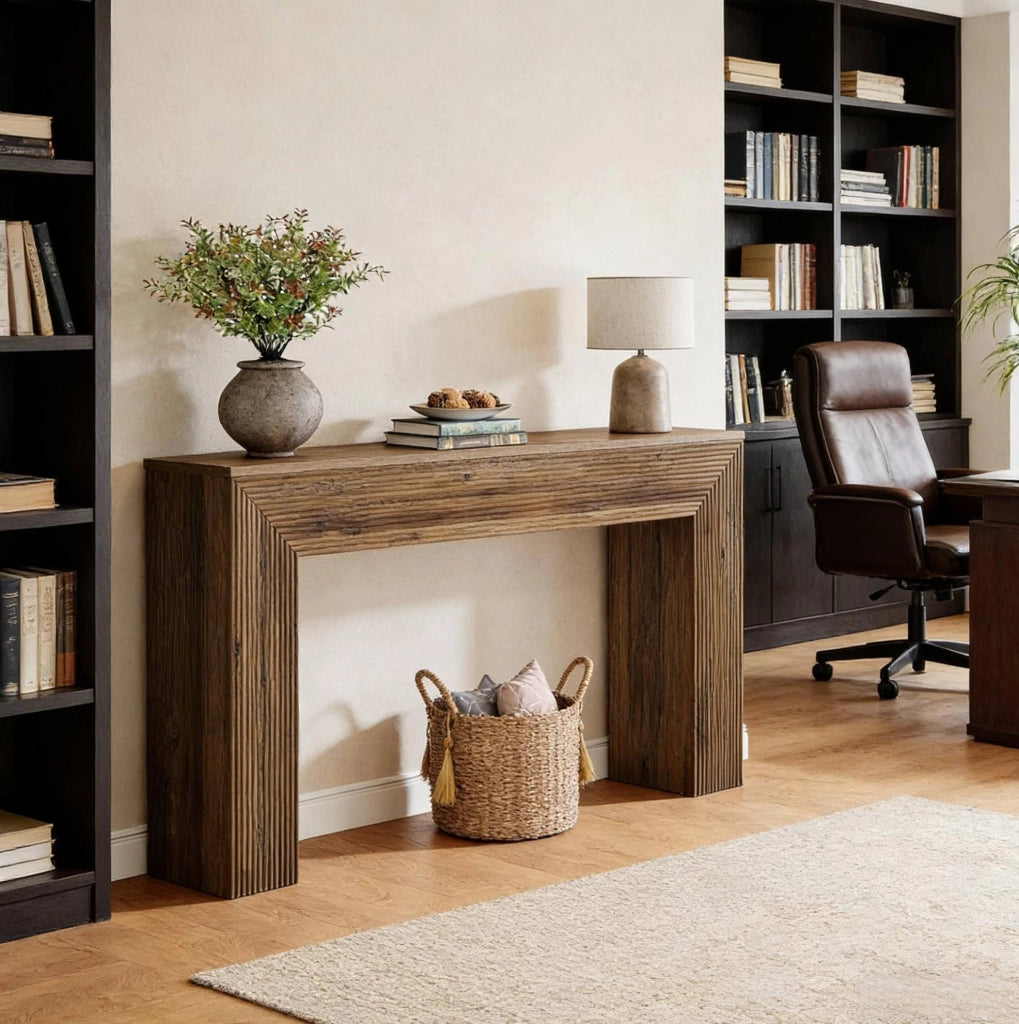 TAVOLO CONSOLLE 160 cm Marrone in MDF