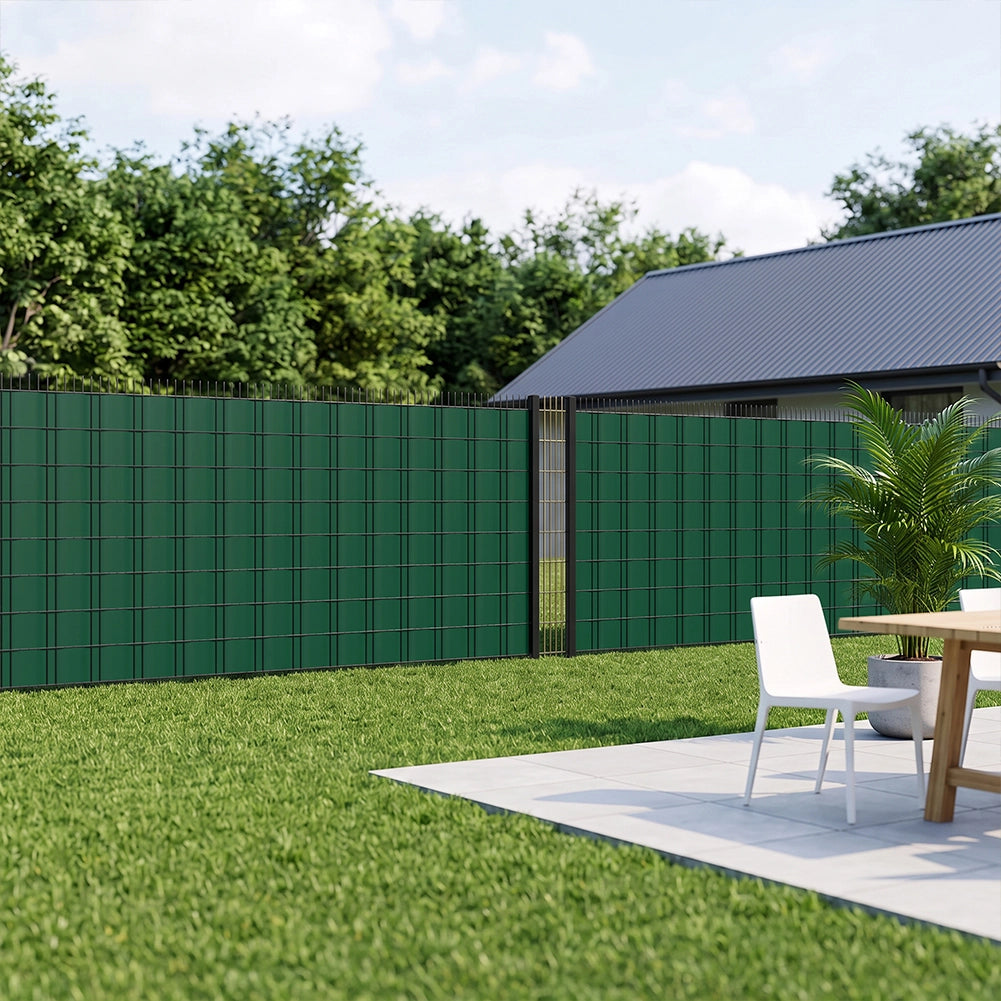 Frangivista in PVC Verde 19cmx35M Telo Oscurante 450gr/mq Anti Uv da Esterno