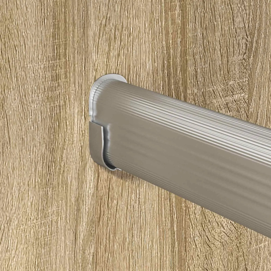 Asta per armadio 12 pz Argento 264 x 15 x 29 mm CFW3938053