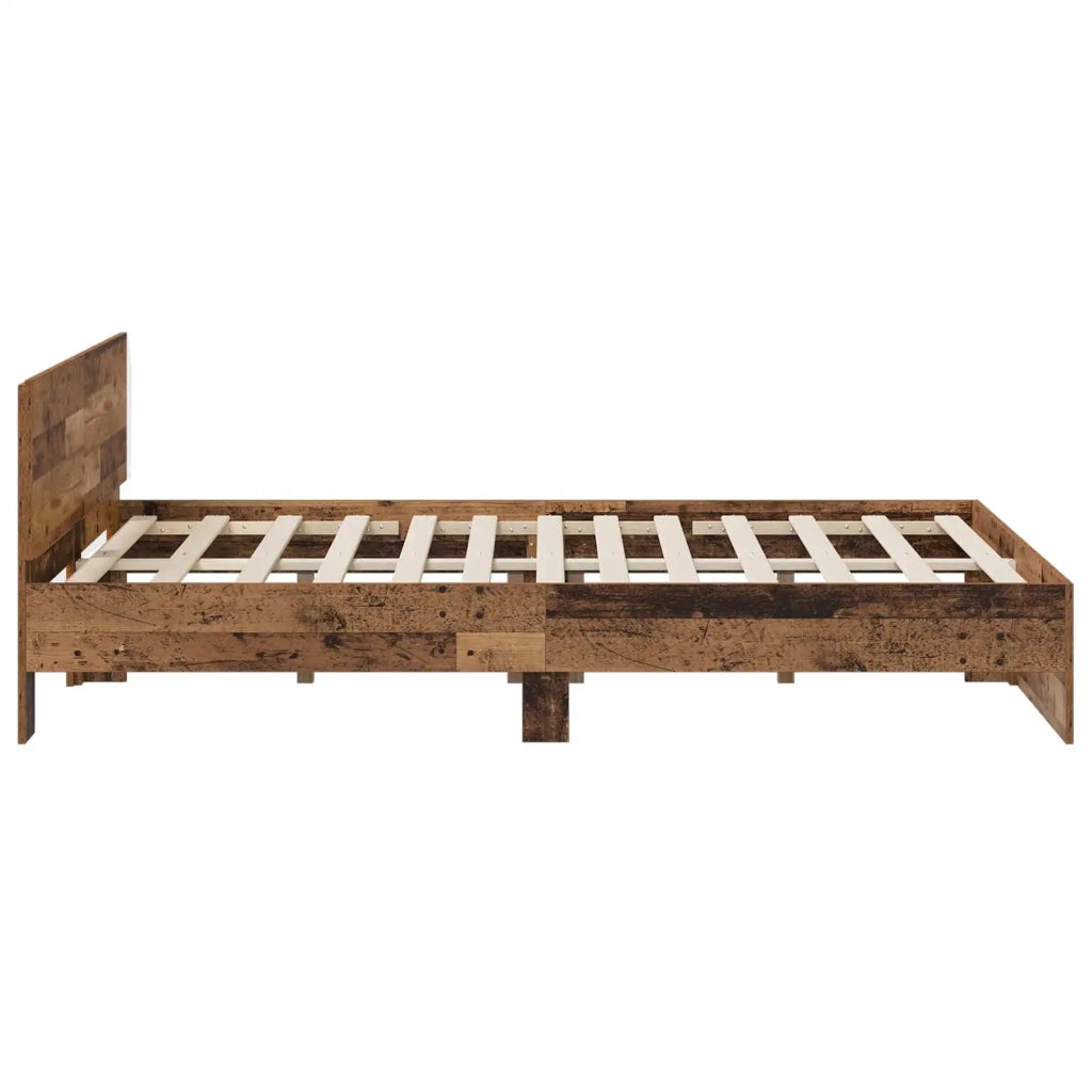 Struttura letto con testata Legno antico 120 x 200 cm 3445777